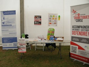 Samedi 23 mai 2015 | Le stand de prévention et de sensibilisation au Diabète de l'Association les Diabétiques de Corse - AFD20 sur la Foire de la Gravona.