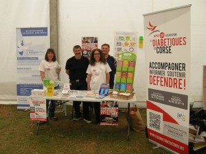 Samedi 23 mai 2015 | Le stand de prévention et de sensibilisation au Diabète de l'Association les Diabétiques de Corse - AFD20 sur la Foire de la Gravona.